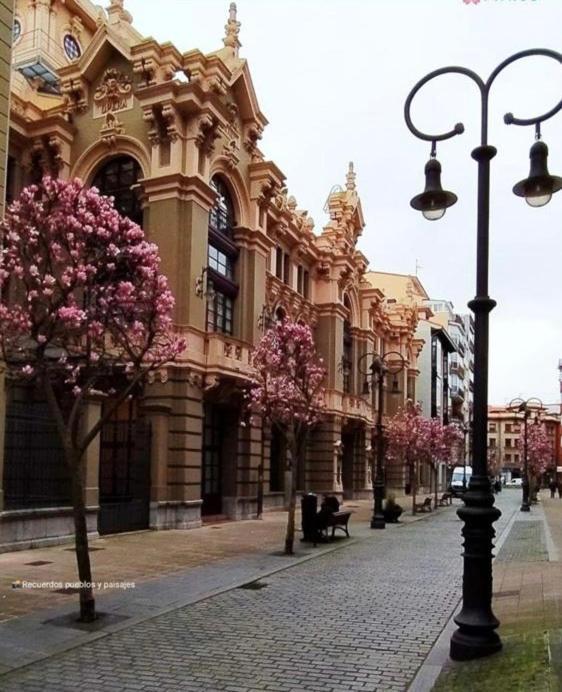 Apartamento Palacio Valdes, Centro Aviles, Con Parking Экстерьер фото